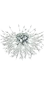 Chrome Crystal Ceiling Light Chandelier
