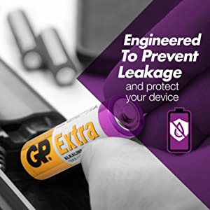 GP Batteries engineered to prevent leakage