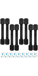 8 Pack Black Child Safety Locks