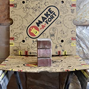 Panels strong enough to not bend with bricks