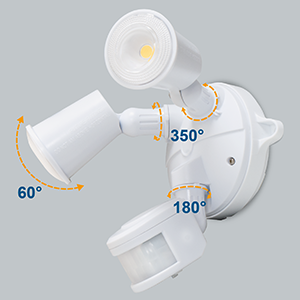 Wide Detection & Lighting Range