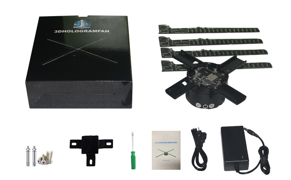 17.7 inches 3D hologram fan