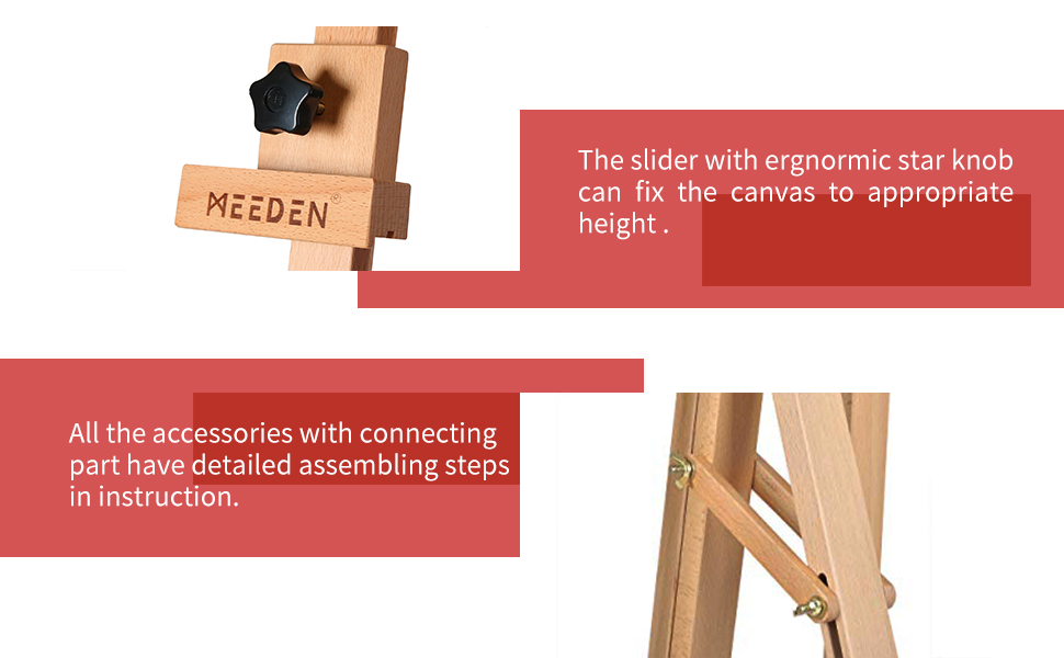 Large A Frame Display Easel for Wedding Sign,Solid Beechwood Artist Painting Easel