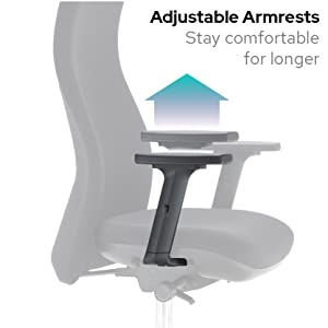 adjustable height armrests 