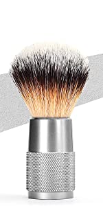 silver shaving brush