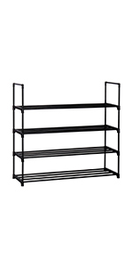 All Metal 3-Tier Shoe Rack