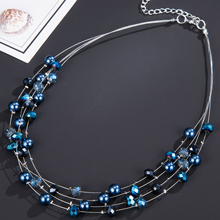 beaded layered necklace