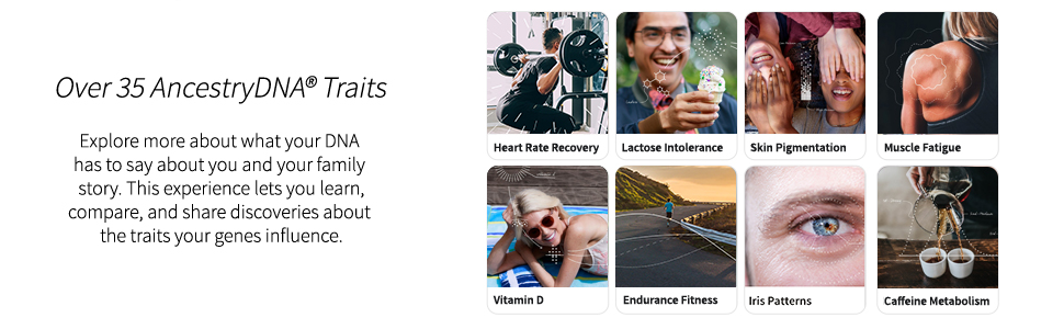 Over 35 AncestryDNA Traits