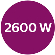 2600W to heat up quickly