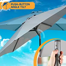 angled parasol garden beach umbrella
