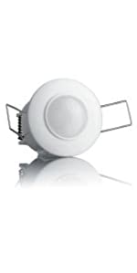 Motion detector indoor flush mounted ceiling mounting programmable infrared sensor 6m 360° LED