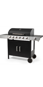 VonHaus Gas BBQ â 6+1 Burner Gas Barbecue