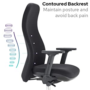 posture chair lumbar support demo