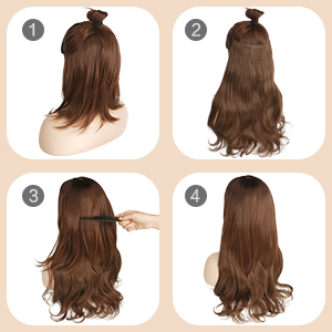 Hair Secrets Extensions Invisible Secret Wire Crown Hair Extensions Synthetic Hairpieces