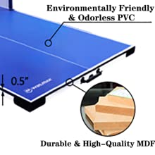 PVC & MDF of the Table Top