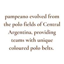 pampeano evolved from the polo fields