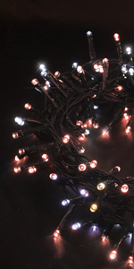 Tree lights - Rrd & Cool white - Green cable