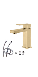 Brushed Gold Bathroom Taps