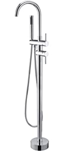 floor mountedd bathtub tap chrome