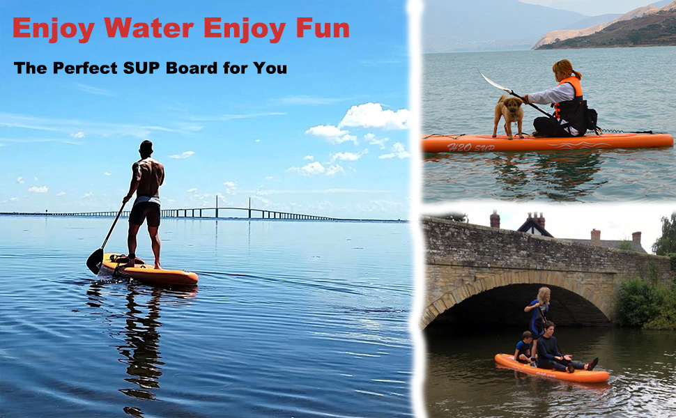 enjoy water sport with sup board