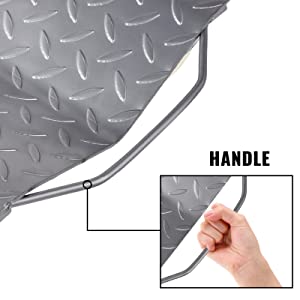 The integrated swivel handle is of high quality, making it easy to carry the dolly