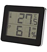 Digital Indoor Hygrothermograph, Room Digital Thermometer daily Temperture Humidity Meter LCD dis...