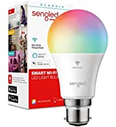 Sengled Smart Bulb B22 Multicolor RGBW, Alexa Light Bulb Bayonet, WiFi Bulb That Works with Alexa...