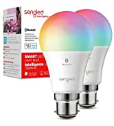 Sengled Alexa Bulb Bluetooth Multicolor B22, Smart Bulbs Work with Alexa Only, Smart Light Bulbs ...