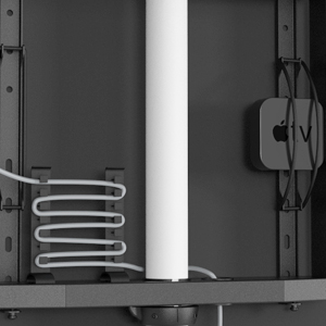 concealed storage with cable management