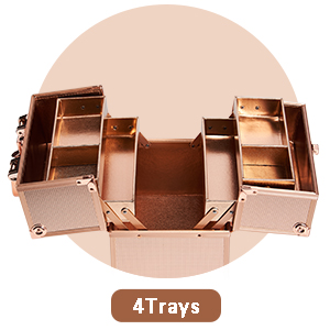 makeup box gold