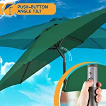 tilted parasol