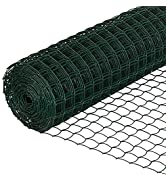 50mm Green Climbing Plant Support Mesh Plastic Garden Fence Net Clematis Pea Bean Trellis - 1m x 5m