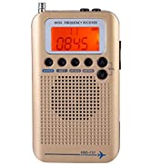 VHF Airband Radio, Bewinner Portable Aircraft Band Radio Receiver VHF Portable Full Band Radio Re...