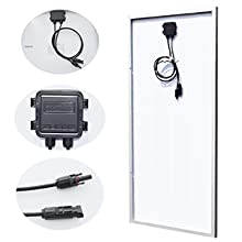 MC4 connector and waterproof junction box