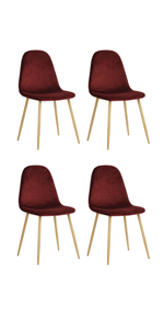 velvet chair set