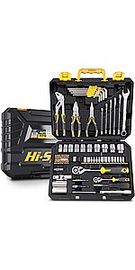 89 Piece Home & Garage Auto Mechanics Tool Kit Set