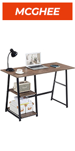 Computer Desk with Shelves