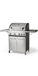 VonHaus 4+1 Burner Gas Barbecue â Stainless Steel Portable BBQ