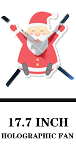 17.7 inch hologram fan