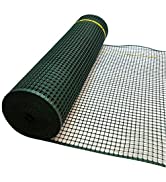 True Products 20mm Garden Fencing Semi Rigid Plastic Mesh Net Animal Landscaping Green 1m x 10m