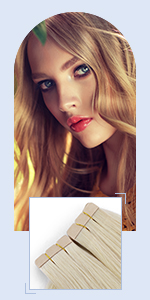 Elailite tape in hair extension real human hair