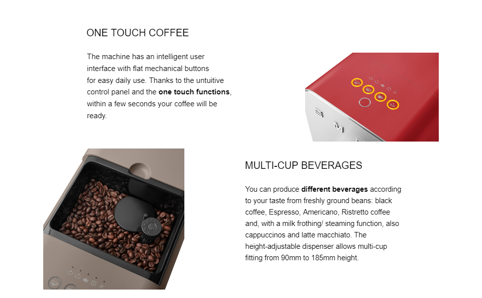 Smeg coffee machine, espresso coffee, espresso coffee machine, auto coffee, coffee machine