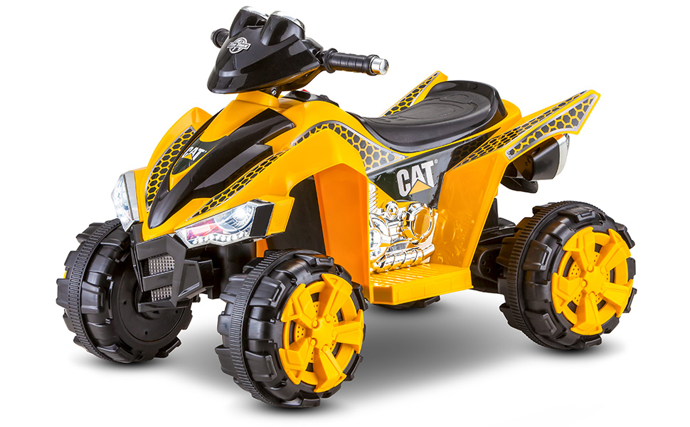 Kid Trax CAT ATV Electric Ride On Toy, Join the Construction Team