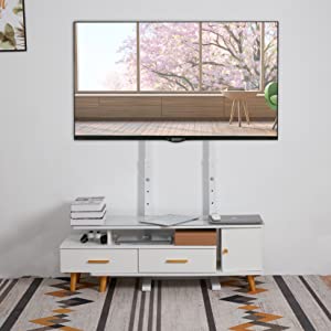 Floor TV Stand for 32 to 65 Inch TVs Tall Universal TV Stand Mount