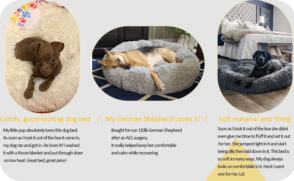 FLUFFY DOG BED