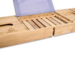 bath board for wine and phone, bath stand shelf, bath stand, bath tray with wine holder