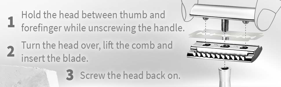 silver metal safety razor