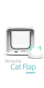 Cat flap connect, conneced cat door, app controlled cat door