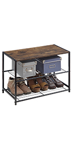 All Metal 4-Tier Shoe Rack