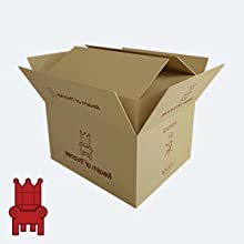Double-boxed Packaging with Dual-layered Cartons, Extra Protection for Realm of Thrones Office Chair